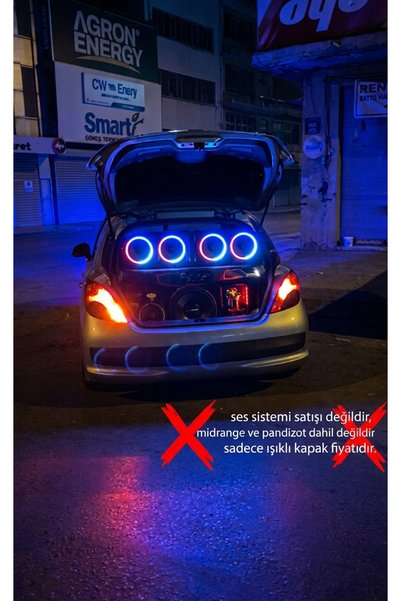 Telefon Kontrollü Piksel Neon Ledli 120 Mod 20'lik Midrange Kapağı 2 Takım