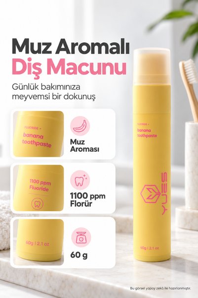 YUES Fluoride+ Banana Flavored Whitening Toothpaste