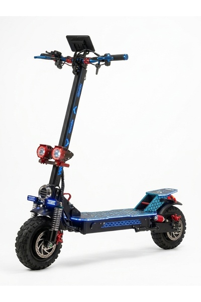 niyazi Niyezi Monster Scooter 3000W Dual Motor 48V Battery 11" Mountain Tires...