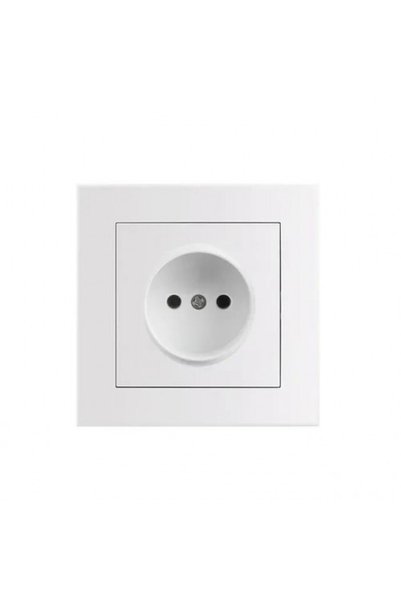 Z-Tools Simple Schuko socket, flush mounting, Z-TOOLS, white / ZTS9055