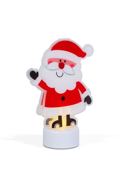 Alista Home Decorațiune LED, Moș Crăciun, alb cald, ornament luminos cu baterii