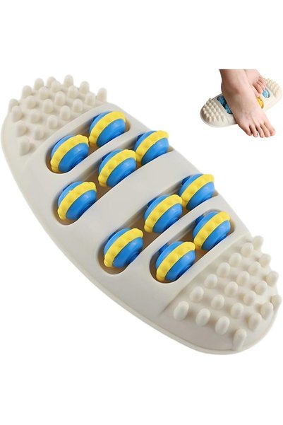 Arabest 2-Pack Foot Massage Roller, 4 Rows Rollers for Foot Muscle Relaxation...