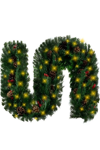 Velixo Ghirlandă de Crăciun 2,7 m, 50 LED-uri, lumină caldă, brad artificial,...