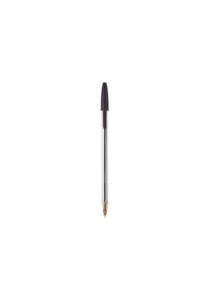 Bic Disposable Ballpoint Pen Black Cristal Medium