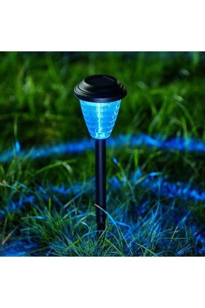 Alista Home Lampă solară de grădină LED RGB cu schimbare de culori, 36 cm, cu...