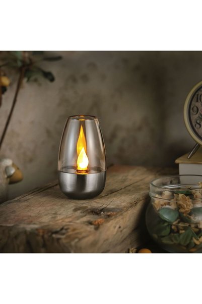 Alista Home Lampă solară LED tip lumânare, cu efect de flacără, lumină caldă,...