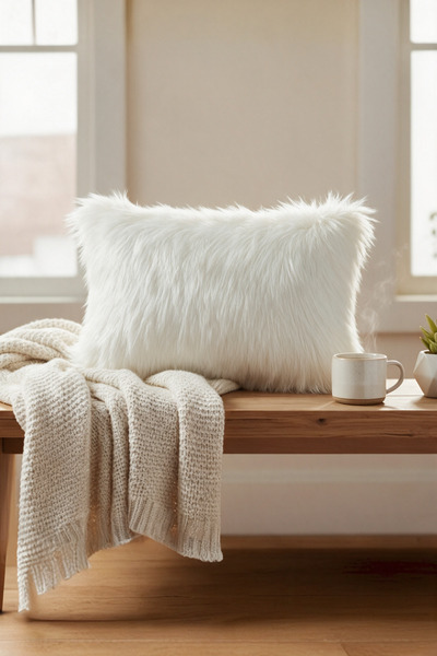 LadiesHome Yumuşacık 30x50 Peluş Kırlent Kılıfı - Konforlu Ve Şık Dekorasyon