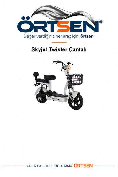 Skyjet Twister Uyumlu Çantalı Motosiklet Brandası Gri Motor Koruma Örtüsü