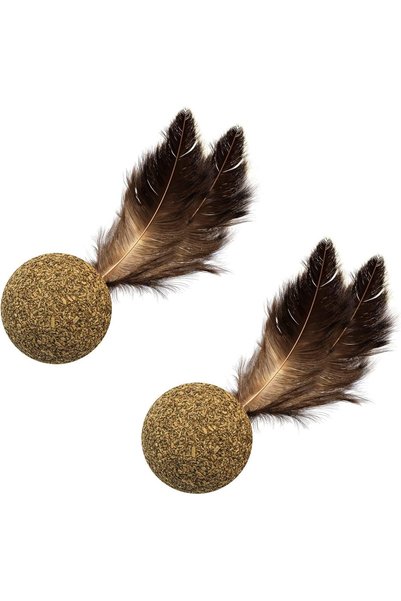 Ubitree Catnip Toys Ball for Cats, 2pcs Catnip Balls with Feather Toy, Intera...