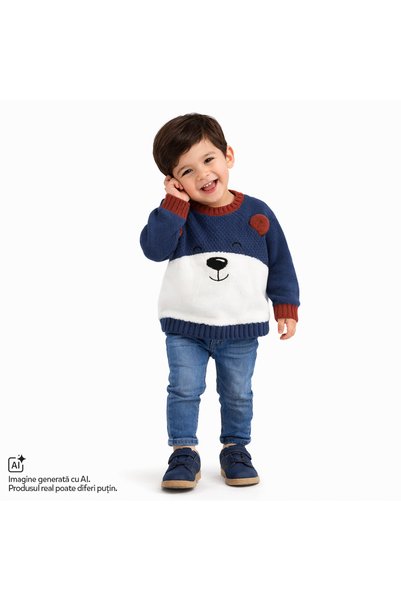 Chicco Pulover tricotat copii Chicco, Albastru, 02932-65MFCO
