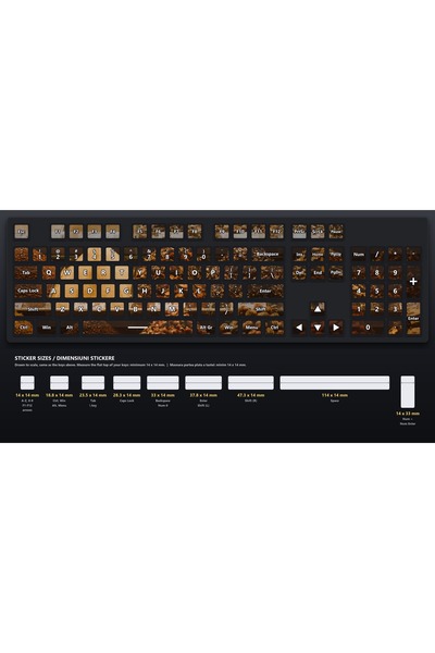 OEM Stickere Tastatura Set Gramezi De Condimente, Aspect Vizual Continuu, For...