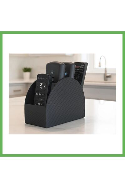 TheGencoo 3D Printed Remote Control Organizer - Multi-Compartment Tv Remote C...