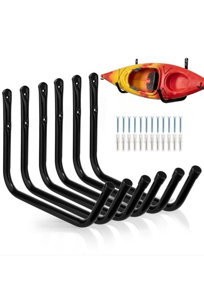 GENERAL Kayak Storage Rack Wall Mount, Kayak Hooks, Heavy Duty Garage Storage...