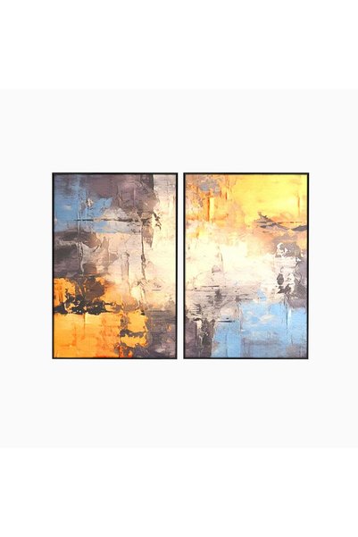 Luxcanva Set 2 Tablouri Canvas Hotarul Nevazut 100x70 cm (2 x 50x70) cu Rama ...