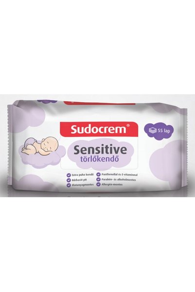Sudocrem Șervețele umede pentru bebeluși, Sudocrem, 55 bucăți