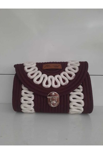 MTG JÜT TASARIM Sümbül Model Crossbody Jute Wicker Cord Strap Handmade Should...