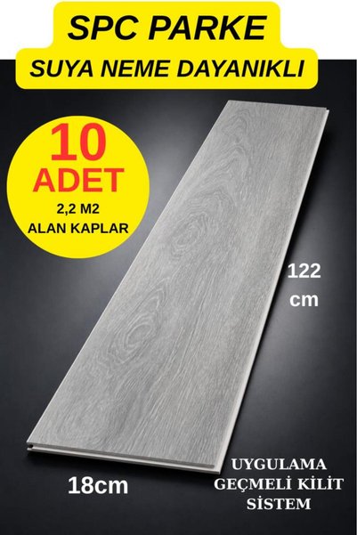Renkli Duvarlar 2,23m² Alan Kaplar Suya Neme Dayanıklı SPC Parke 4mm Plastik ...