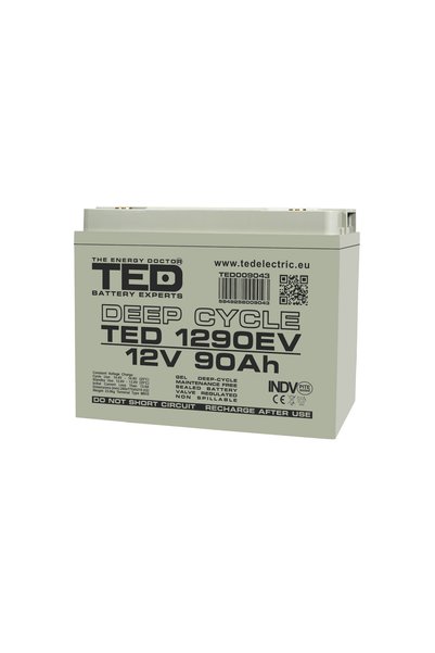 TED Electric Acumulator triciclu electric / scuter electric 12V 90Ah echivale...
