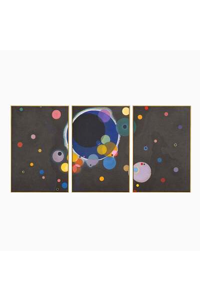 Luxcanva Set 3 Tablouri Canvas Inima Cosmosului 120x60 cm (3 x 40x60) cu Rama...