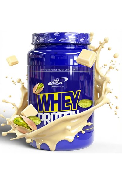 Pro Nutrition Concentrat proteic din zer, Whey Protein, Ciocolată albă cu fis...