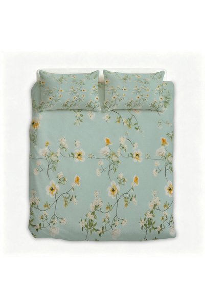 LEADER GLOBAL Stylish Home Flannel 3Pcs Bedding Set, Bohemian Bedroom Essenti...