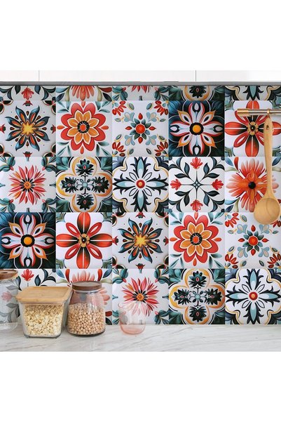 NALACAL 30PCS Tile Stickers, 4x4 inch Removable 3D Tile Stickers, DIY Square ...