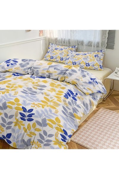 LEADER GLOBAL Bohemian Fashion Bedroom Bedding Set 3Pcs, Comfort Duvet Set