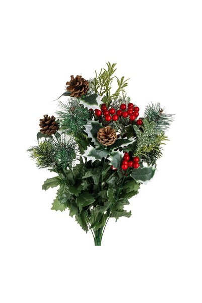OEM Buchet cu Flori Artificiale de Crăciun Ramuri de brad pin bobițe decorati...