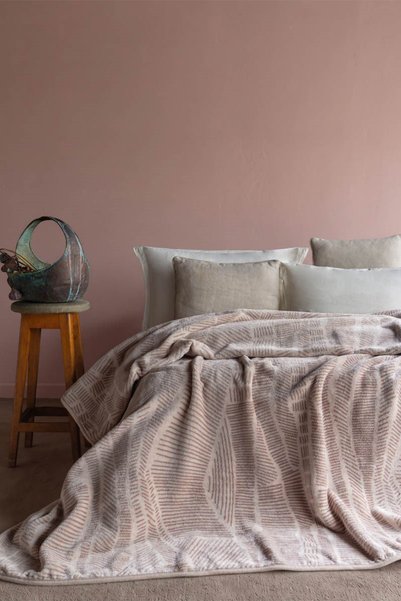 Apricitas HOME Kind Ecru Double Blanket - 220 x 240 cm