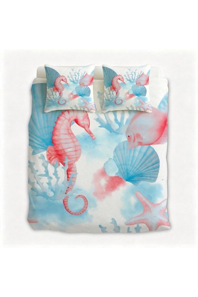 LEADER GLOBAL Modern Universal Boho Flannel 3Pcs Bedding Set, Warm Bedroom Li...