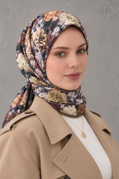 Eşarp Sokağı Patterned Cotton Scarf SPE-74