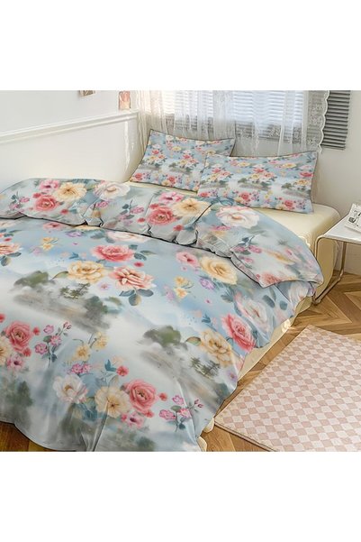 LEADER GLOBAL Trendy Boho Household Bedding Set 3 Pieces, All Season Bedroom ...