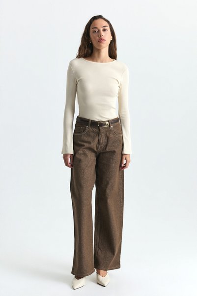 Antioch High-Waisted Wide-Leg Jeans
