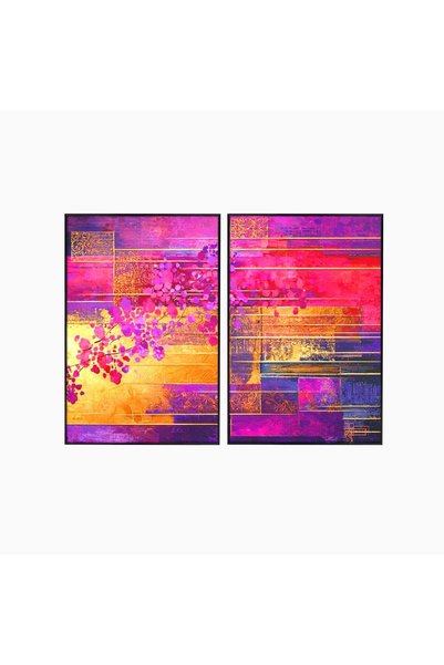 Luxcanva Set 2 Tablouri Canvas Gradina dintre linii 200x150 cm (2 x 100x150) ...