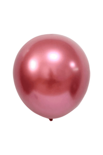 Baloane De Poveste Set 50 Baloane Latex 30 cm Chrome - Roșu (C68)