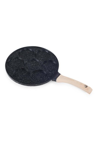 Hausberg Tigaie pentru clătite din aluminiu turnat HB-H-LUX-840, 28 cm, 7 com...