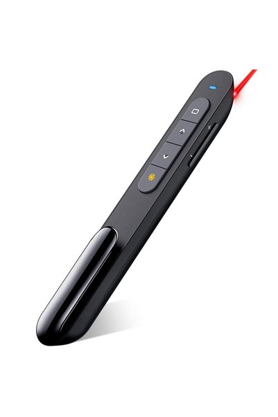 Generic Bluetooth RF 2.4GHz Dual Modes Red Light Wireless Presenter Presentat...