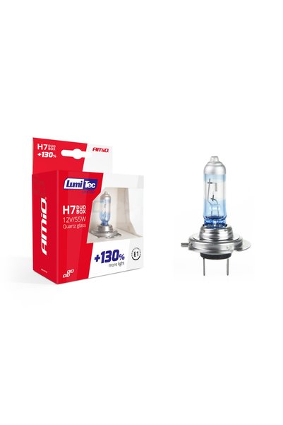 OEM Set becuri cu halogen H7 12V 55W LumiTec LIMITED + 130% DUO BOX
