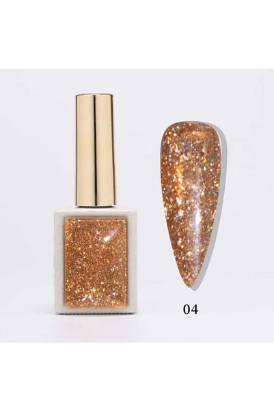 global fashion Ημιμόνιμο Βερνίκι Νυχιών Golden Sand Gel 15 ml, 04