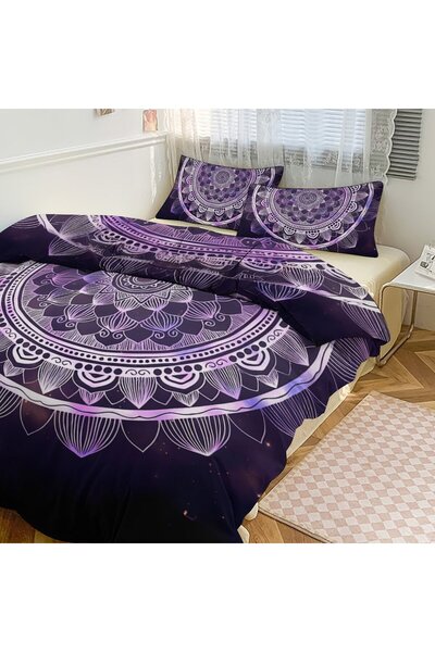 LEADER GLOBAL Trendy Boho Household Bedding Set 3 Pieces, All Season Bedroom ...