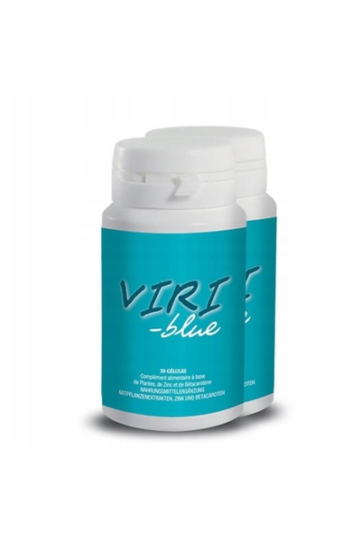 Viri-Blue pentru bărbați, supliment alimentar pentru vitalitate, 30 capsule