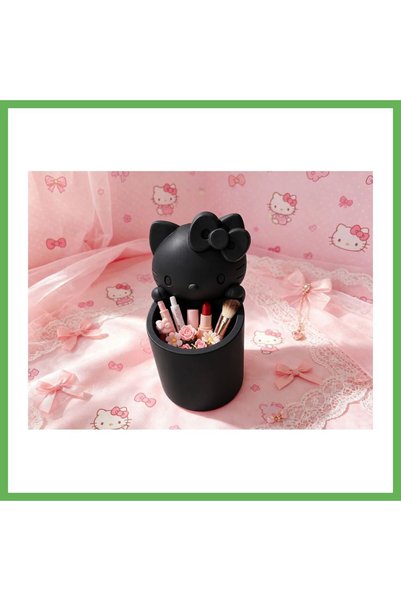 TheGencoo 3D-Printed Pencil Holder with Cute Cat Figure and Bow Detail - Desk...