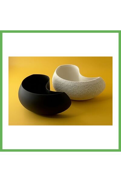 TheGencoo 3D Printed Yin Yang Shaped Multi-Purpose Bowl, Jewelry and Key Tray...