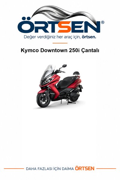 Kymco Downtown 250i Uyumlu Çantalı Motosiklet Brandası Gri Motor Koruma Örtüsü