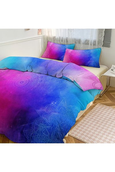 LEADER GLOBAL Comfortable Boho Bedroom Bedding Set 3 Pieces, Pillow & Duvet Set