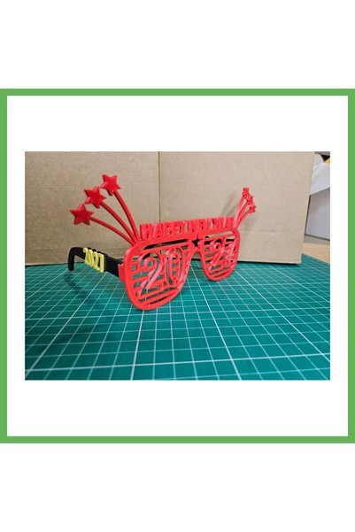 TheGencoo 3D-Printed 2027 New Year's Eve Party Glasses, New Year's Celebratio...