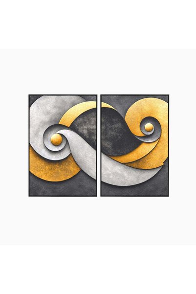 Luxcanva Set 2 Tablouri Canvas Simbol Infinit Abstract 160x120 cm (2 x 80x120...