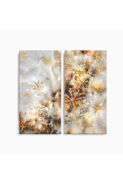 Luxcanva Set 2 Tablouri Canvas Sclipire Inghetata 140x140 cm (2 x 70x140) pe ...