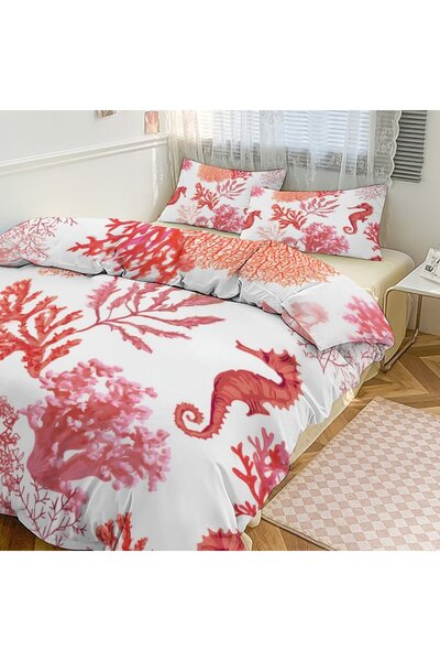 LEADER GLOBAL Trendy Bohemian 3Pcs Duvet Cover Set, Beautiful Home Decor Bedding