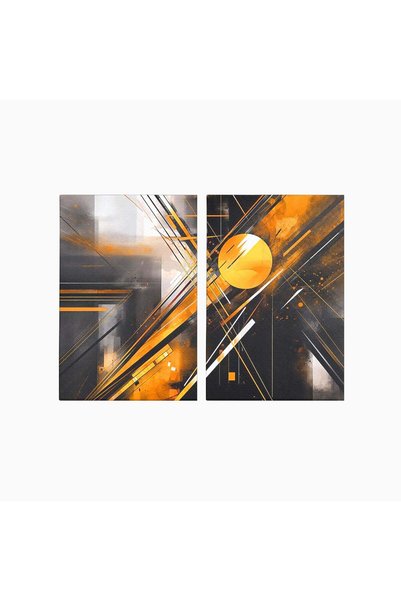 Luxcanva Set 2 Tablouri Canvas Impactul Viitorului 80x60 cm (2 x 40x60) pe Sa...